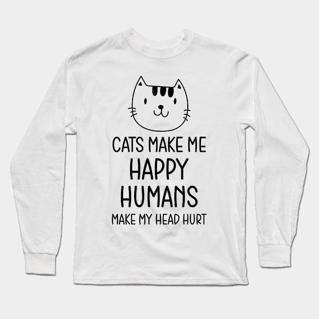 Cat Long Sleeve T-Shirt by Carolina Cabreira